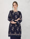 BAJU KURUNG PAHANG MODEN AMBERLEE (NAVY BLUE)
